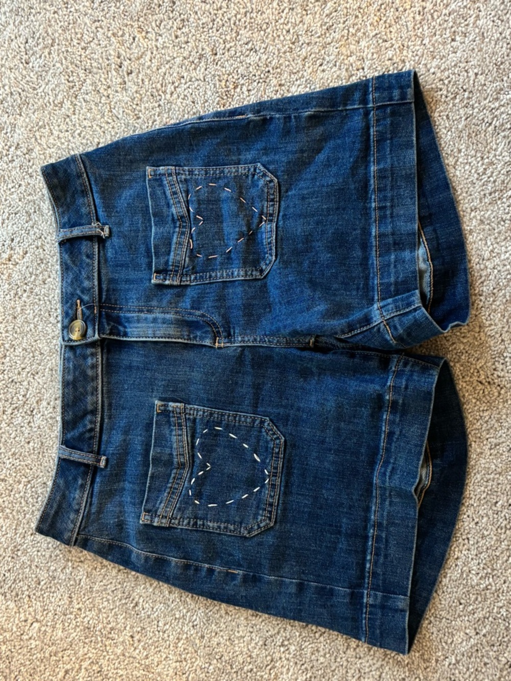 Vera Wang Blue Denim Shorts